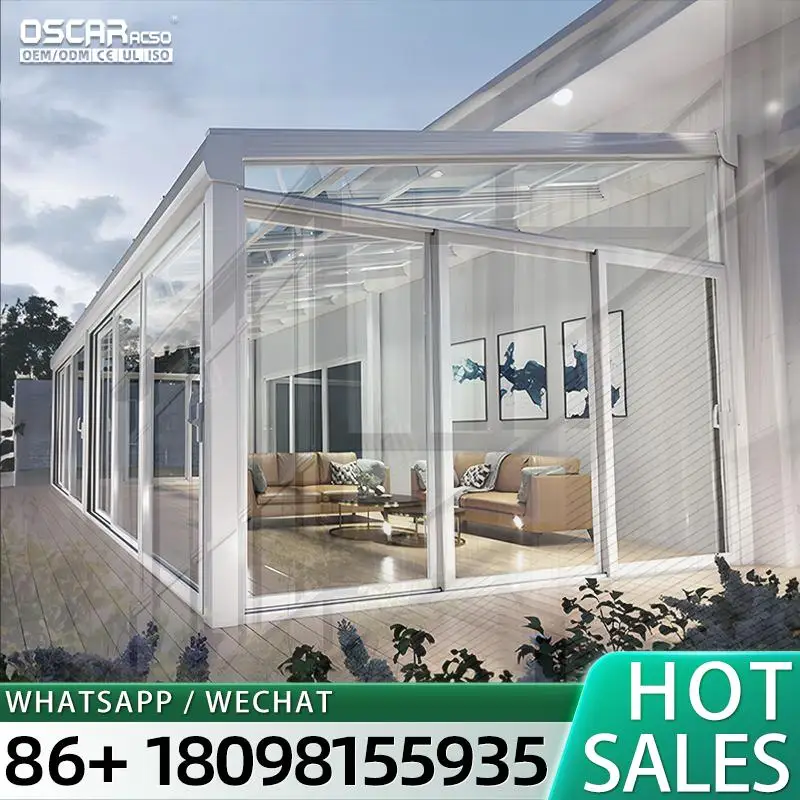 Custom Waterproof Aluminum Frame Polycarbonate Greenhouse Kits for Outdoor Garden Planting in Victorian Style sunroom - view 2