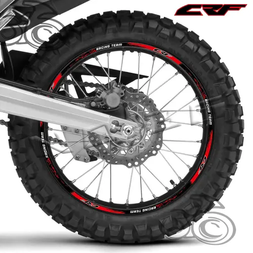Pegatina reflectante para rueda de motocicleta, calcomanía para llanta de Motocross, cinta a rayas para CRF450R CRF300L CRF250R CRF400RX CRF 125 150