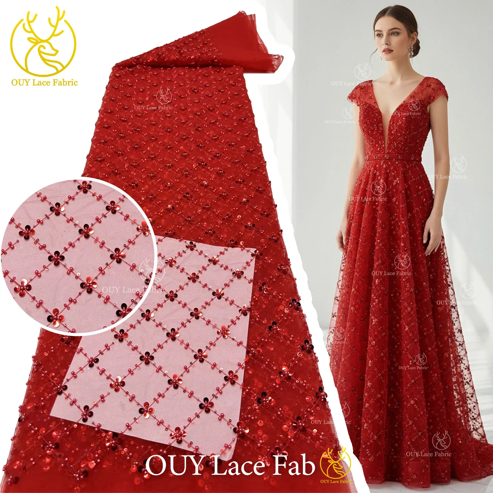 wholesale-african-sequins-lace-fabric-2026-hot-sale-nigerian-beaded-lace-fabric-red-french-tulle-mesh-lace-fabric-women-dress