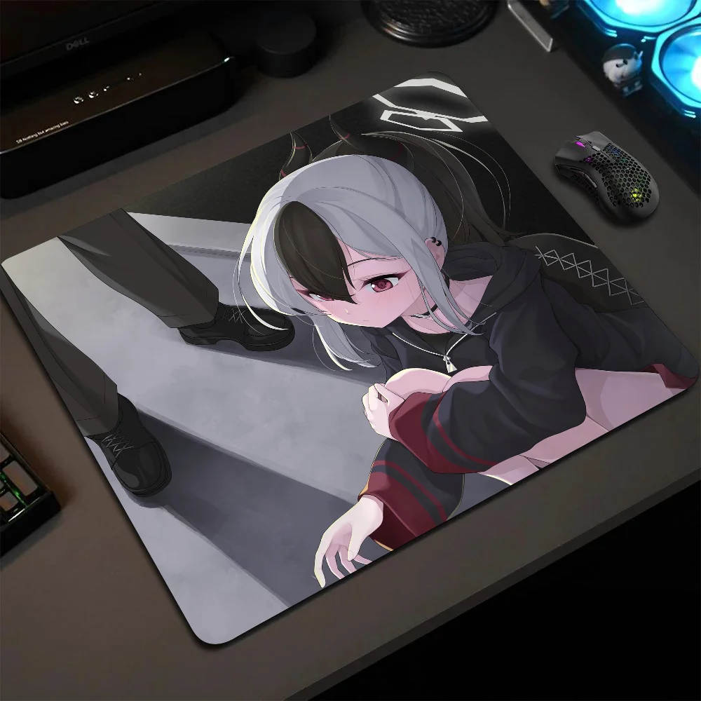 Onikata Kayoko Blue Archive Game Girl Mousepad Small LockEdge Mouse Pad For Gamers Computer Desk Pad Anti-slip Rubber