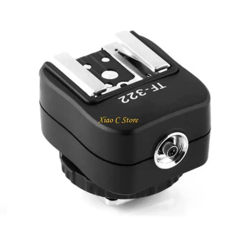 Y1AE TF322 Hot Shoe Flashing Conversion Adapter Connection Camera to External Flashing