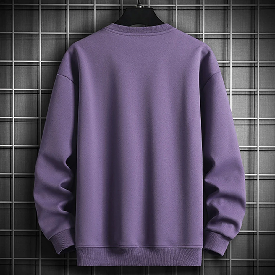 8XL Plus Size Sweatshirts Men Spring Autumn Sweatshirt Fashion Casual O-neck Pullover Male Big Size 8XL