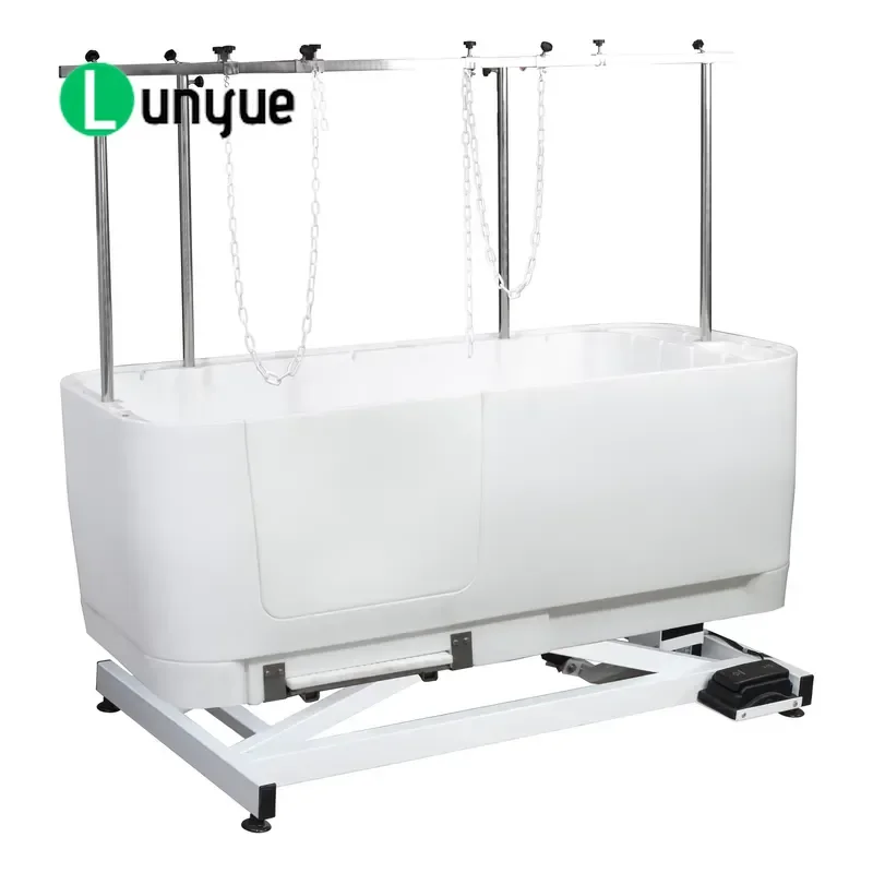 Electric Pet Bathtub Plastic Dog Cat Tub Portable Washing Basin for Small Medium Pets Indoor Grooming Bathing