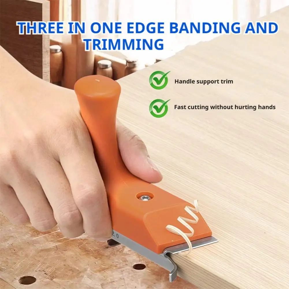 3 In 1 Woodworking Edge Trimmer Carpentry Fillet Scraper Board For All Edge Banding Materials Trimming Knife Woodworking Tool
