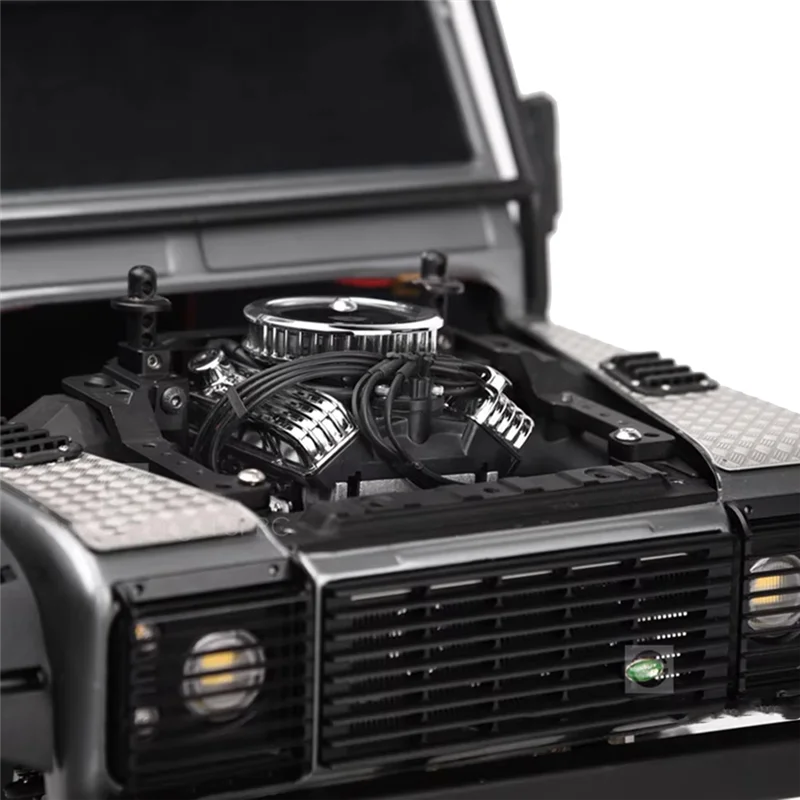 B51C الطراز القديم V8 محرك بالوعة الحرارة العالمي ل 1/10 ل Traxxas TRX4 TRX6 محوري SCX10 90046 RC الزاحف سيارة