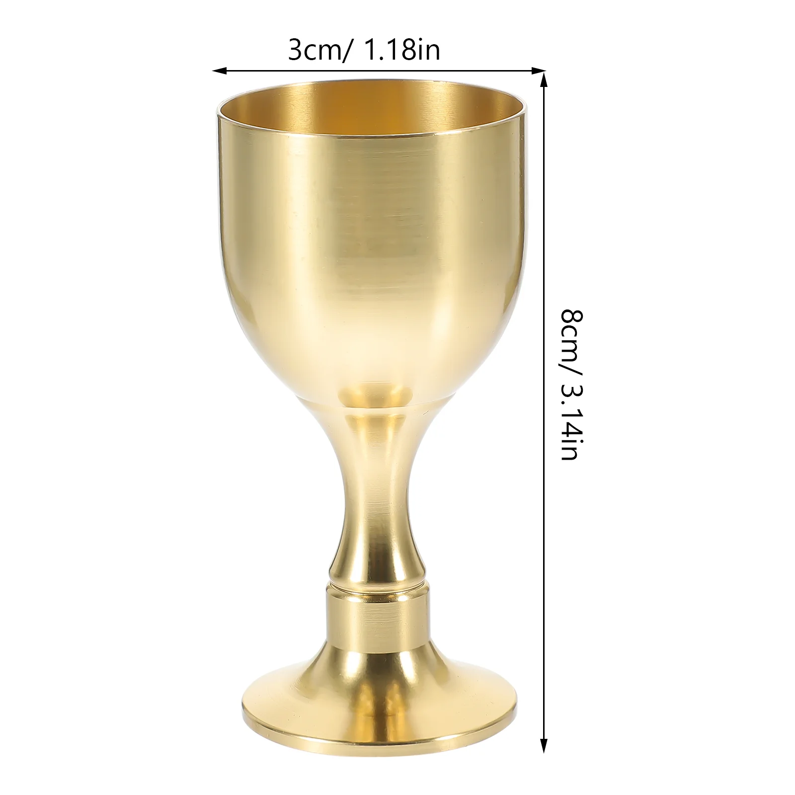 Goblet Decorative Buddhism Cup Jumbo Ornaments Delicate Holy Candlesticks Tabletop Offering Brass Copper Metal