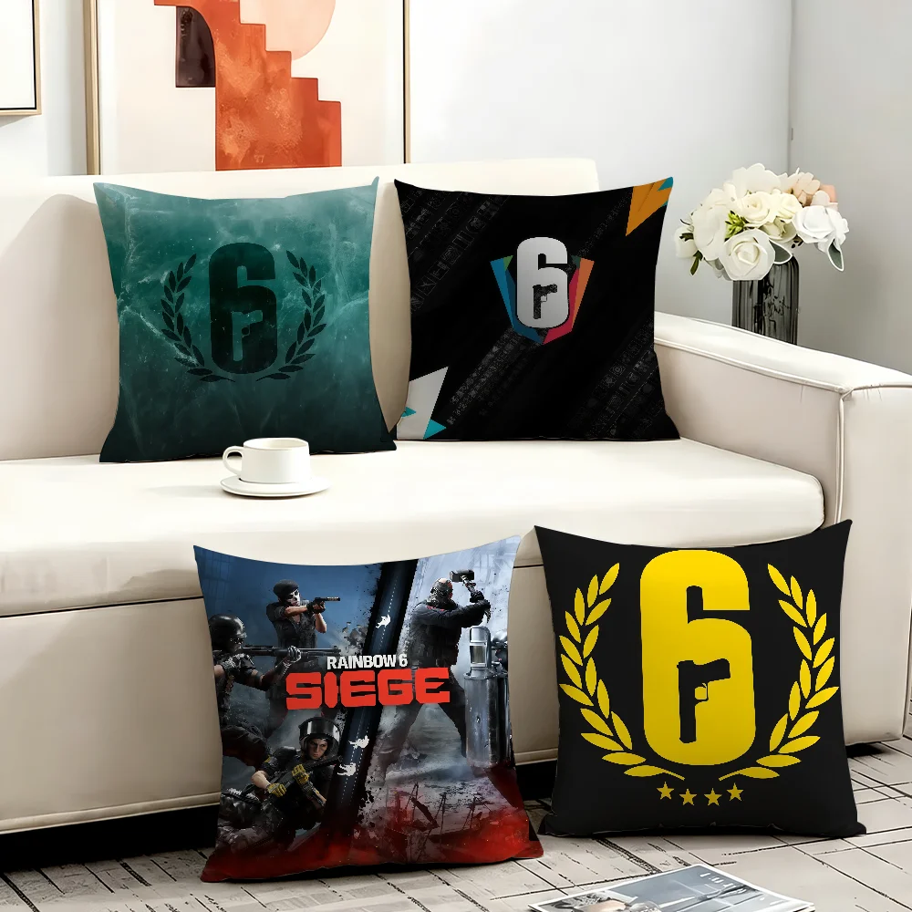 Rainbow Six Siege cushion cover Anti-dustmite Sofa Cushion Decorative Office Cover Lounge Area Indoor & Outdoor Use