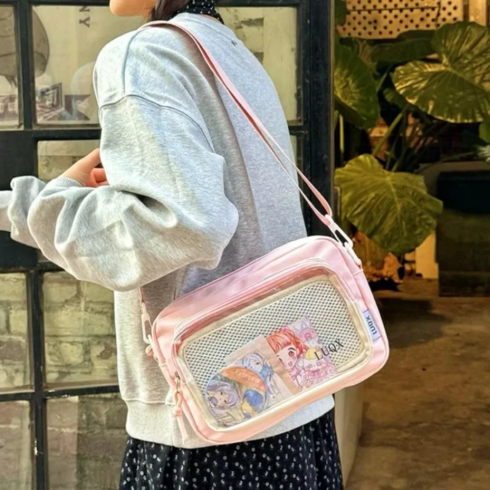 Neue Y2K Mini Anime Ita Tasche Tragbare Outdoor Kleine Umhängetasche Niedliche Mädchen Transparente Schultertasche Otaku DIY Comic Display Tasche – Detail 5