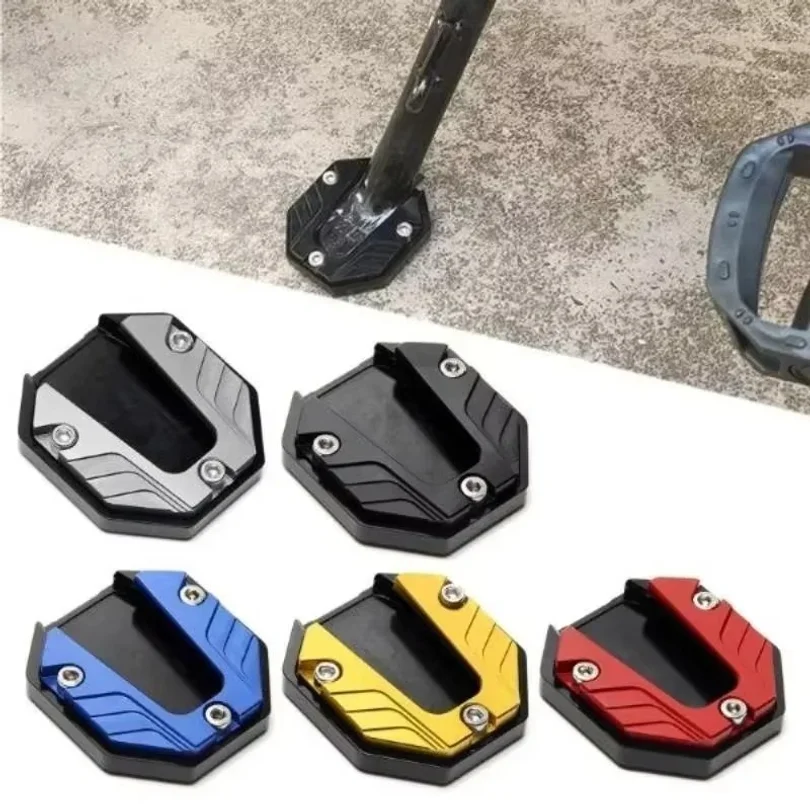 Motorcycle Bike Parking Kickstand Extender Foot Side Stand Pad Support Plate Motorbike Accessories
