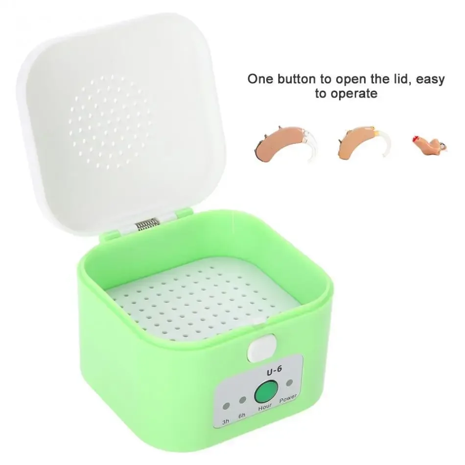 New Electric Hearing Aid Dryer Box Dehumidifier for Hearing Aids Headphone Electronic Jewelry Mini Hearing Aid Storage Case