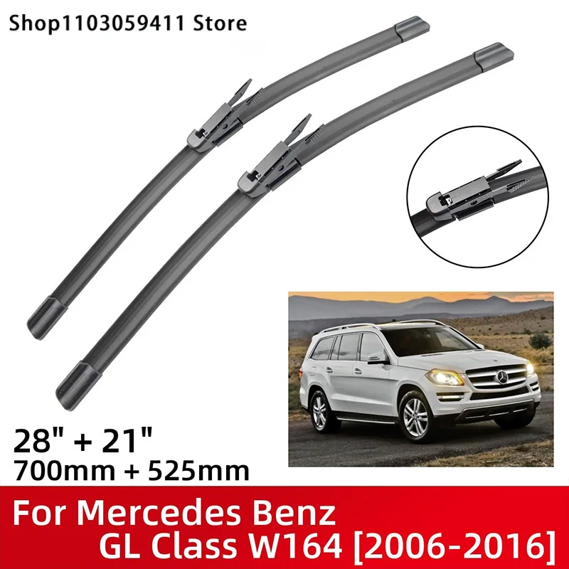 Front Wiper Blades For Mercedes Benz GL Class W164 2006-2016 Windshield Windscreen Window 28