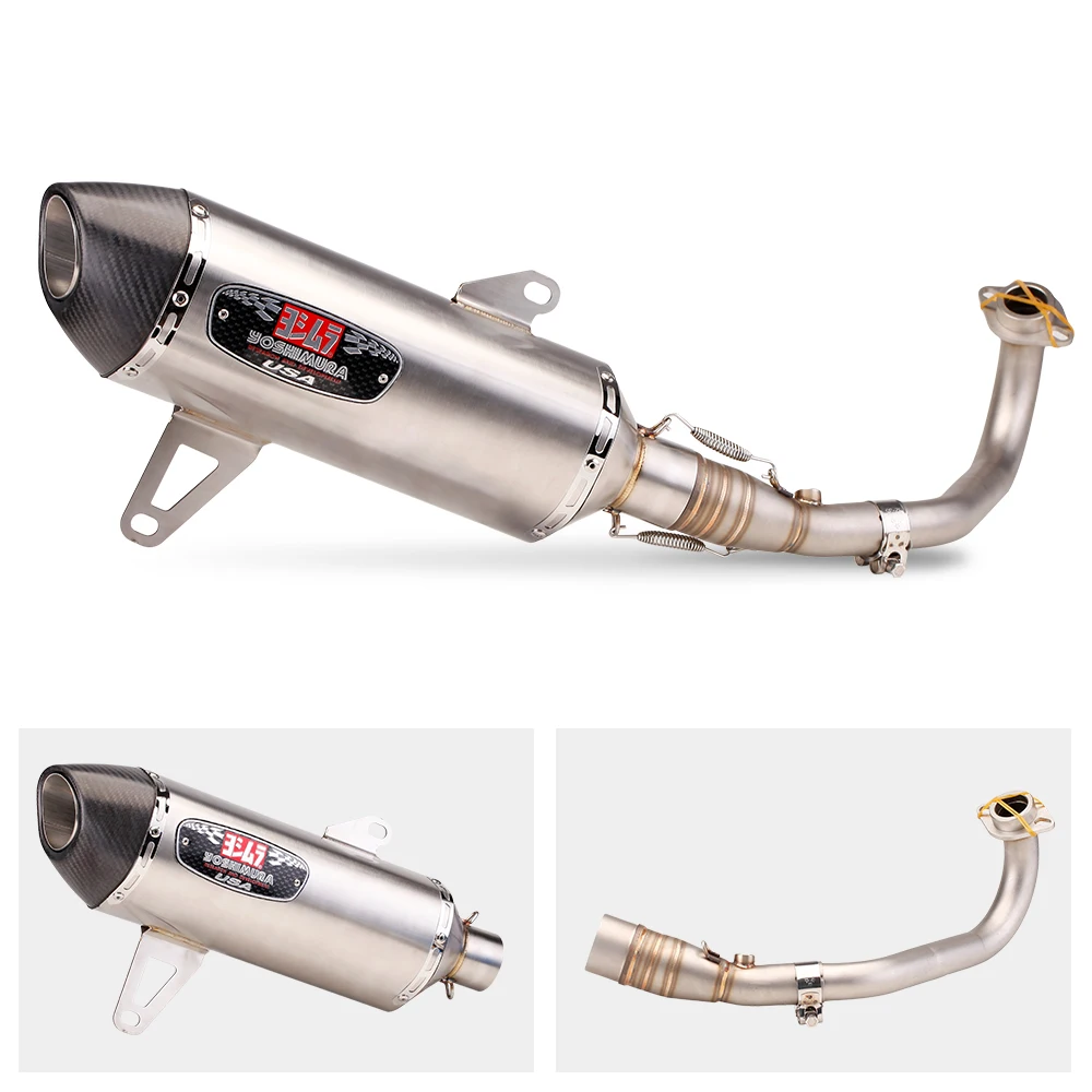 for xmax300  R77 full system exhaust pipe muffler