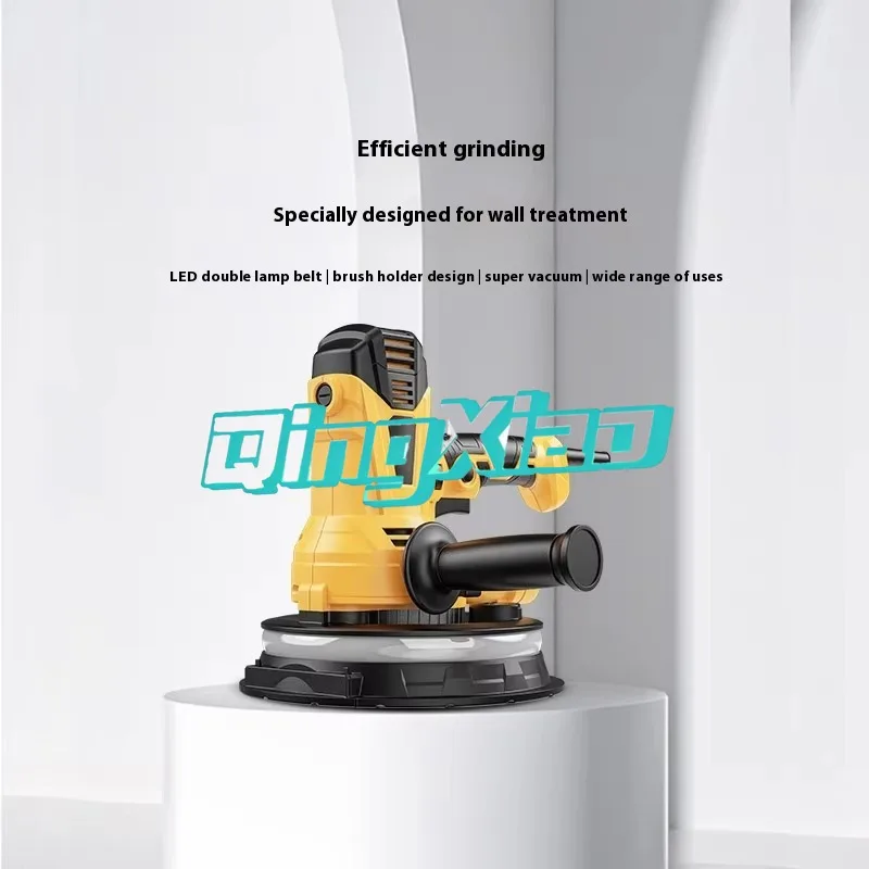 Handheld Electric Wall Sander Dust-Free Self-Priming Polisher Sandpaper Machine for Wall Putty Sanding Finishing Power Tool