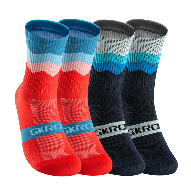 Calcetines deportivos de compresión para hombre y mujer, medias protectoras para ciclismo de montaña, 4 pares