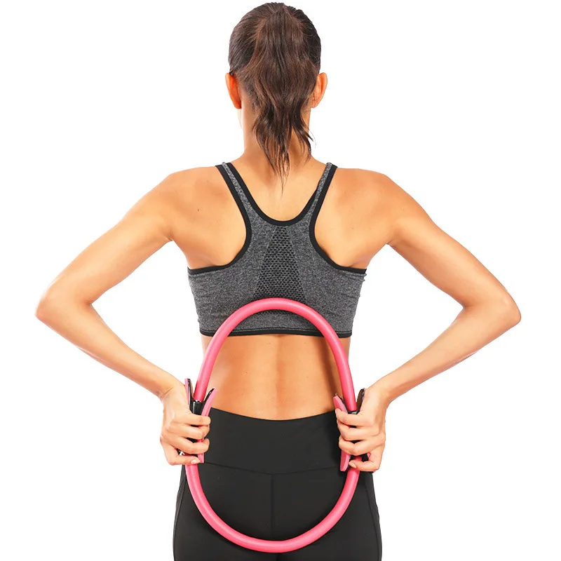 Wholesale Custom Logo Pilates Ring Magic Circle-Lightweight Portable Resistance Fitness Ring for Yoga Pilates Home Gym