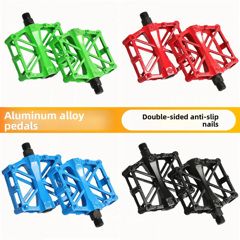 

General mountain bike pedal, bicycle with widened ball-bearing pedal, double-bearing aluminum alloy pedal for bicycle
