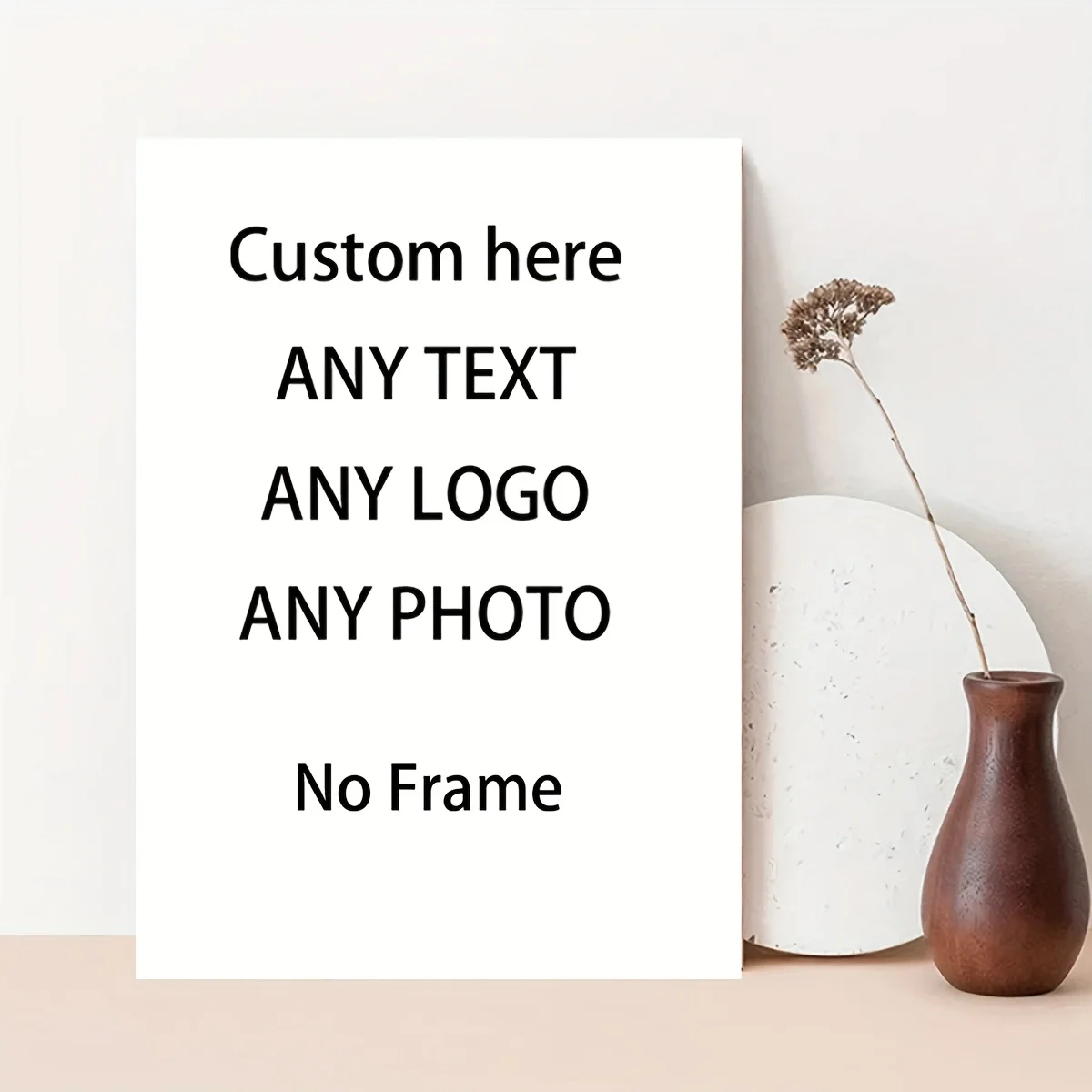 

Personalized Canvas Print Wall Art – Your Photo, Customizable Frameless Poster, Family Wall Decor, Perfect for Weddings, Pets