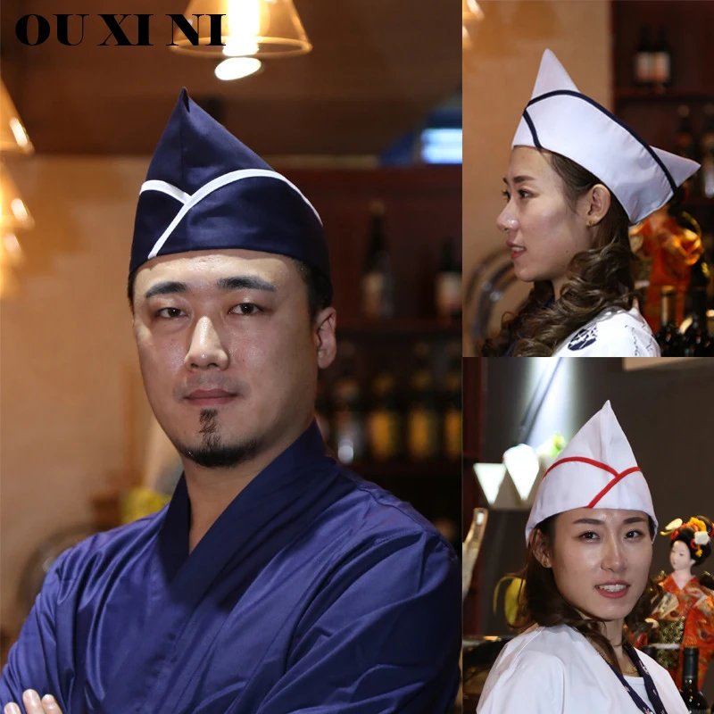 

Sushi Restaurant Boat Cap Men's and Women's Cuisine Chef Hat Hotel Kitchen Cooking Dust-Proof Winehouse Waiter Work Hat