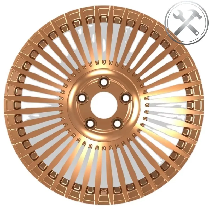 

Multi Spoke Bronze Alloy Wheel Rims 5 Hole 6x135 5x114.3 18 Inch Universal Modified Wheels