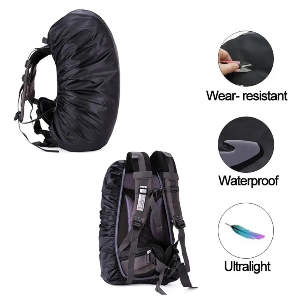 Accessories 190D Polyester Backpack Rain Cover Blue Black Reusable Bag Cover 35L 45L 60L 70L Outdoor Bags