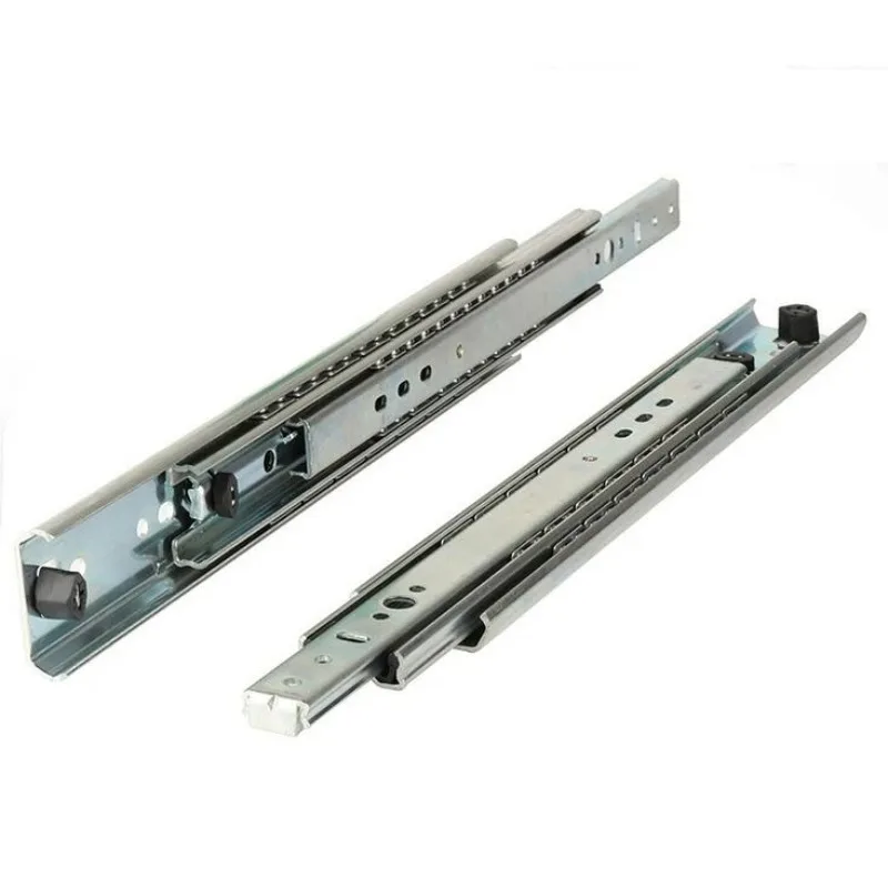 Heavy-Duty 53cm Wide Three-Section Industrial Slide Rail with Lock for Cabinet RV Drawer Slide Rail for Kitchen Storage