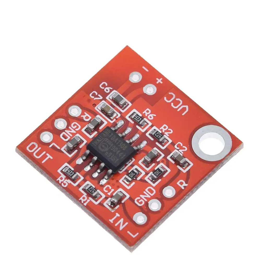 Stereo TDA1308 Headphone Amplifier Board Headset Amp Preamplifier Board Module 3V-6V For arduino diy Red