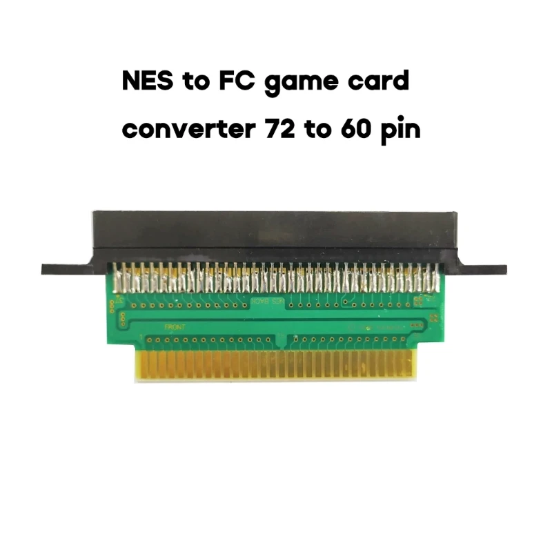 Portable Adapter 72 Pin to 60Pin Adapter Card Slot Convertor for NES Card To for FC Console Converter Gaming Accessories