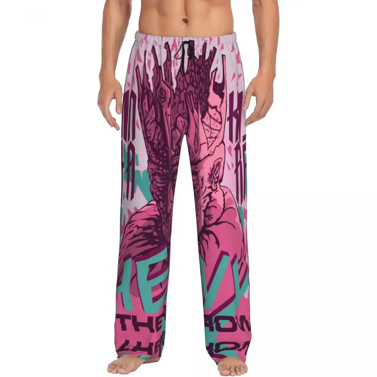 

Custom Men Music Rock Band Heavy L-Linkins Brand Parks Pajama Pants Printed Sleep Sleepwear Bottoms with Pockets