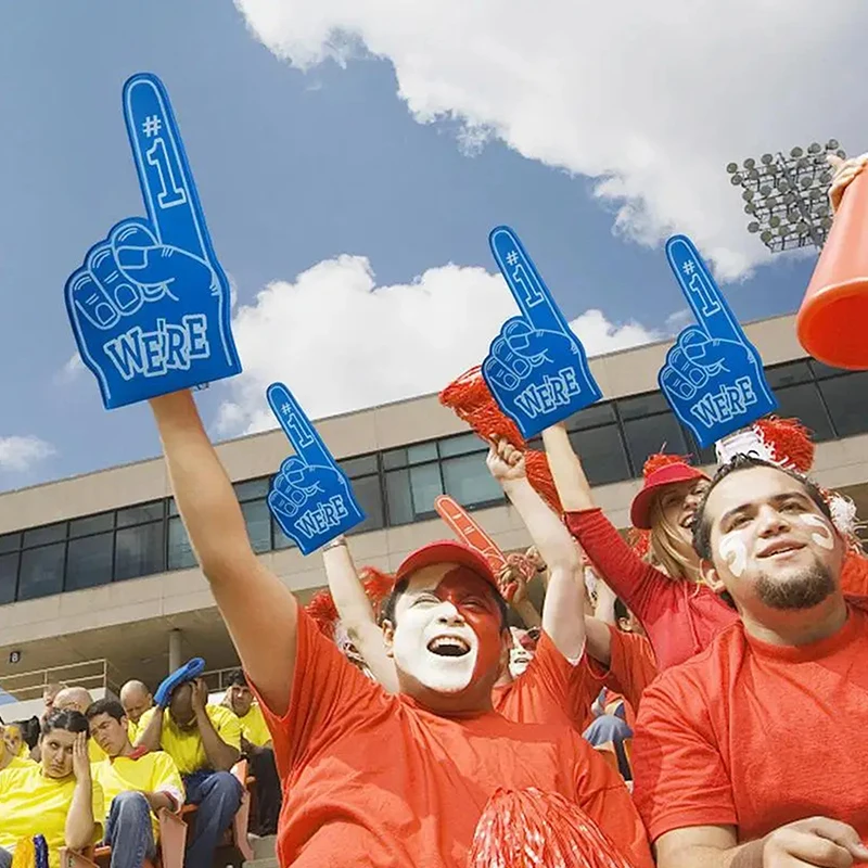 Universal Large Foams Fingers Cheerleading Props, Mão Sports Event Hand, Torcendo Palm Party Props, 1 Fan Finger de espuma