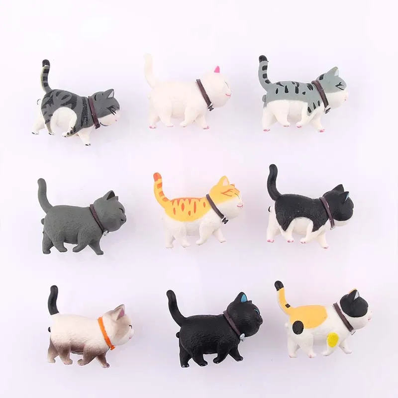 Light Luxury Brass Rotatable Cat Handle Cartoon Wardrobe Door Handles Cute Drawer Single Hole Surface Mounted Small Handle Knobs