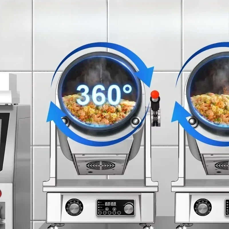 Commercial restaurant Kitchen equipment Fried rice machine Electric cooking robot Rotary automatic fried rice machine