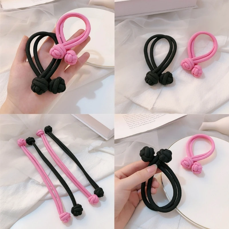 S1Y1 Fashionable Chinese Knot Hair Band Trendy Hairstyle Hair Rope Gift for Girls