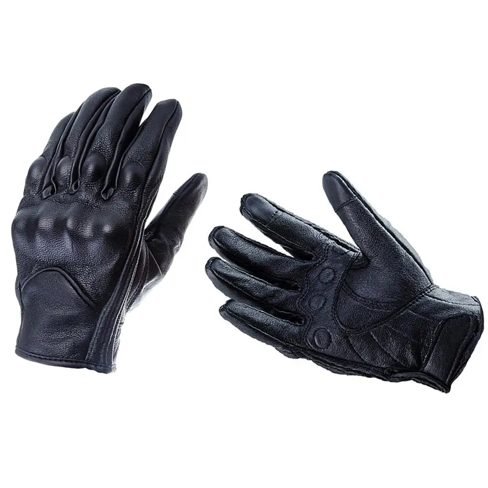 

Motorcycle Gloves Black Lining Winter Touch Screen Fingerless Men Outdoor Sports Gym Riding Warm Breathable Waterproof