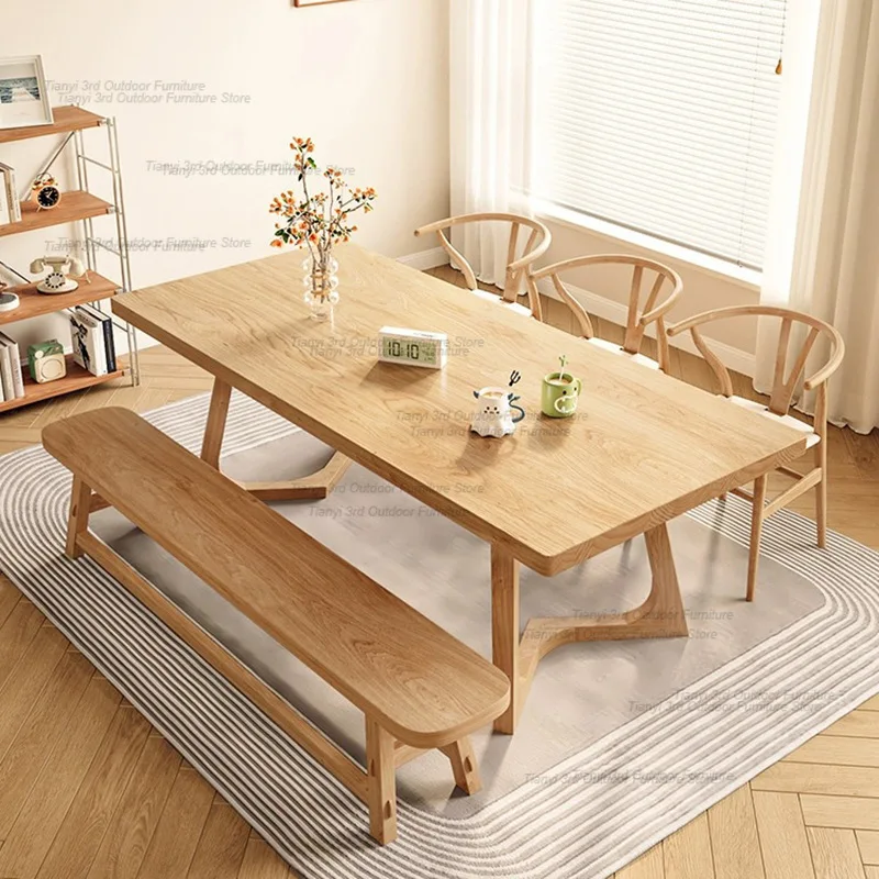 

Minimalist Design Modern Dining Table Coffee Dinette Wooden Living Room Dining Tables Kitchen Luxury Home Furniture Muebles LLDT