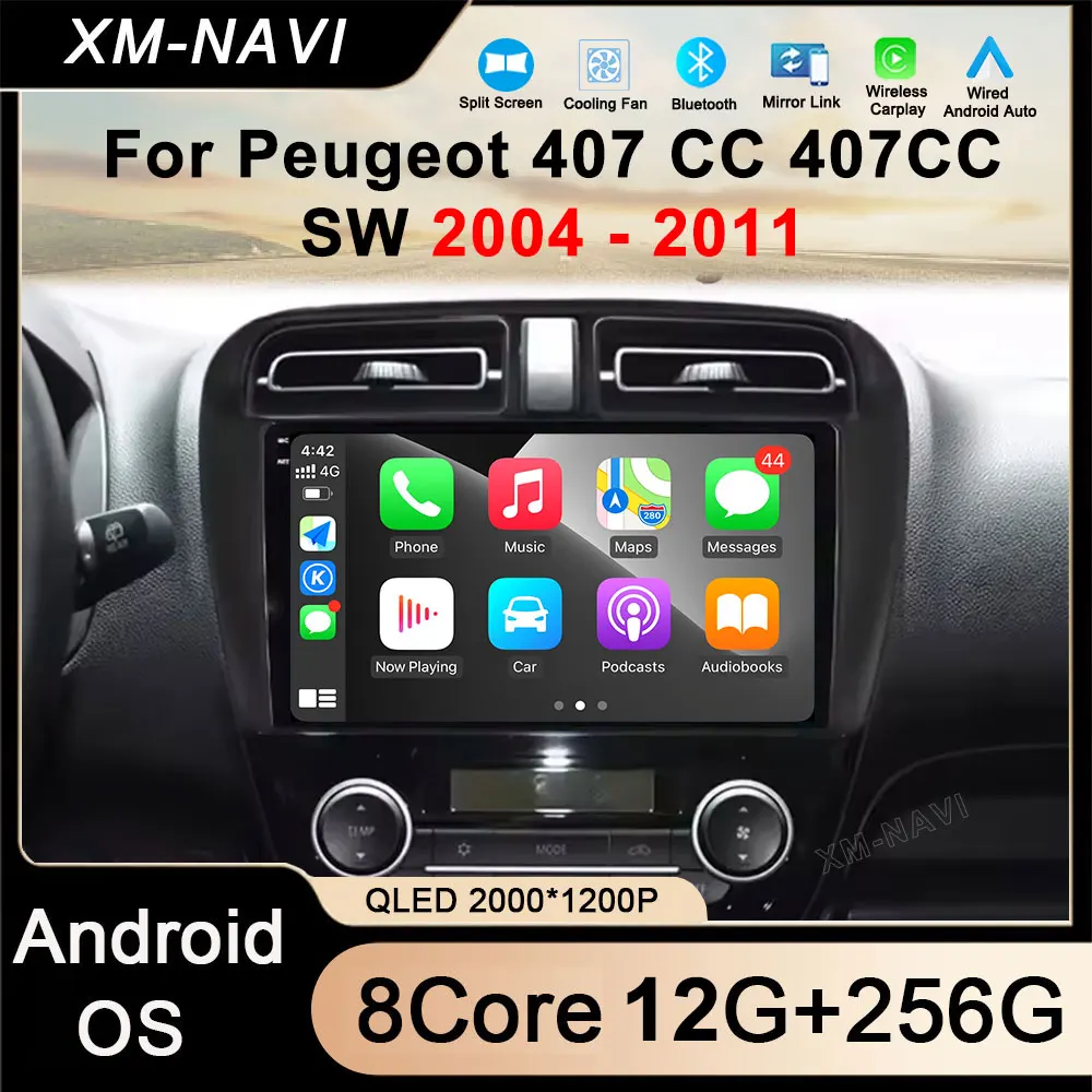 Android 16 For Mitsubishi Mirage Attrage 2012 2018 2019 Space Star 2014 Car Radio GPS Navigation  4G Video Carplay AutoWIFI QLED