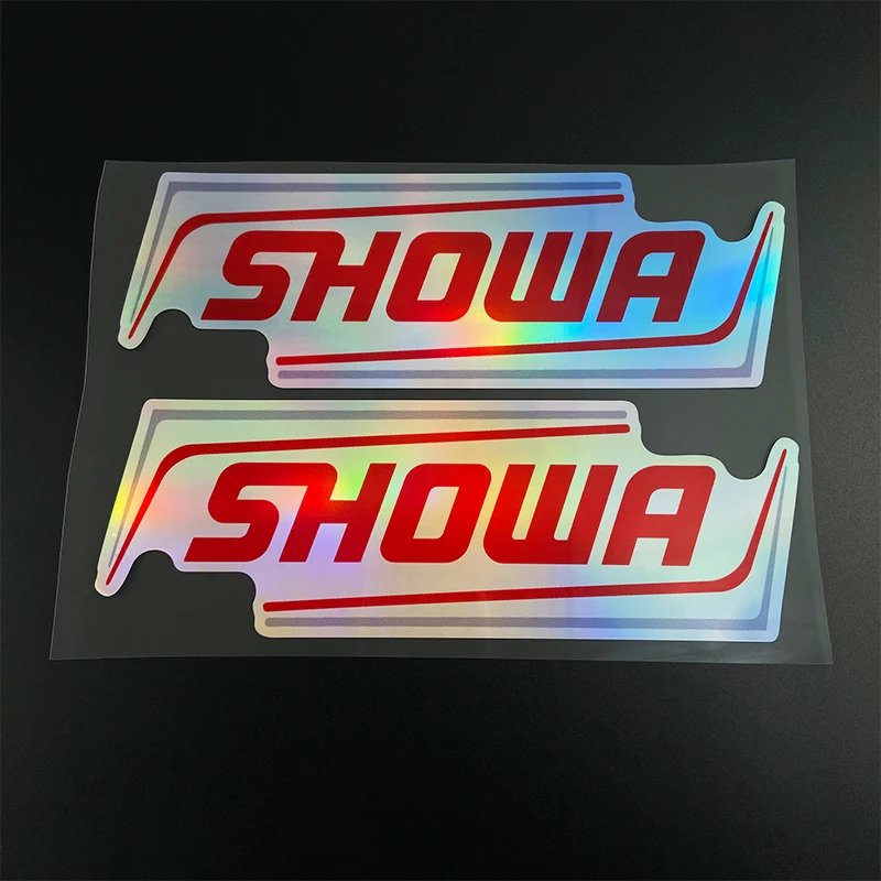 2pcs Reflective Motorcycle Front Fork Racing Helmet Stickers Showa Decals for Yamaha Honda Suzuki Ktm Kawasaki Benelli BMW KTM image 5