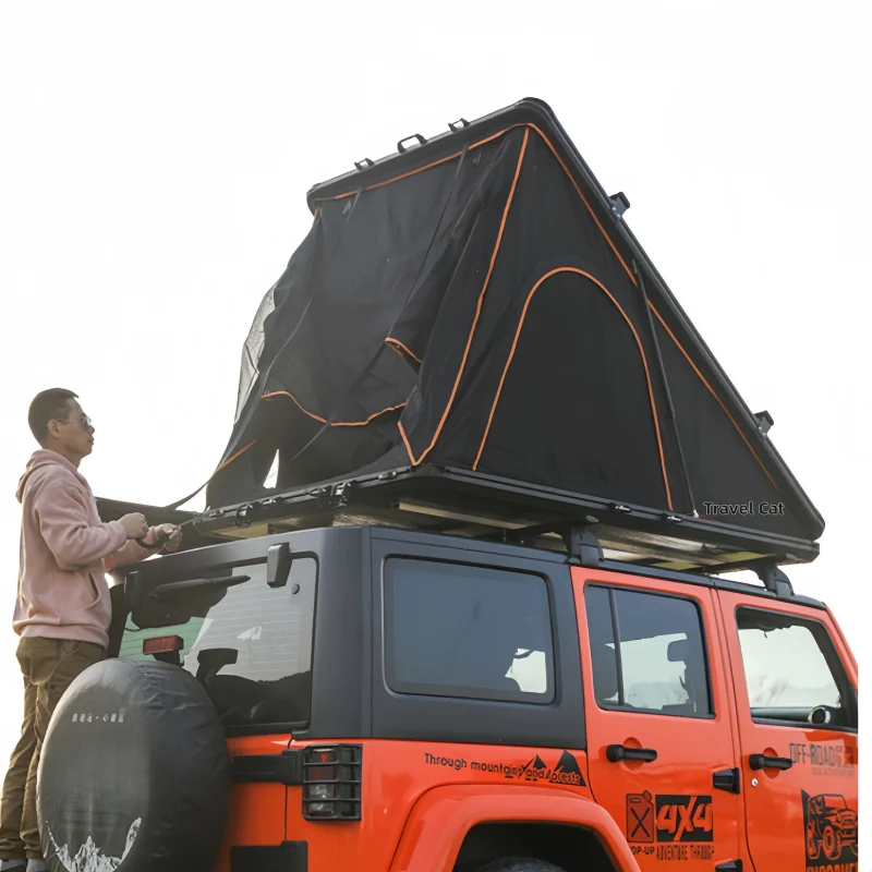 

Палатка на крыше с твердым корпусом, палатка на крыше на 2-3 человека, твердая оболочка для Jeep SUV Van Пикап Грузовик Прицеп Автомобиль Кемпинг Верхние палатки