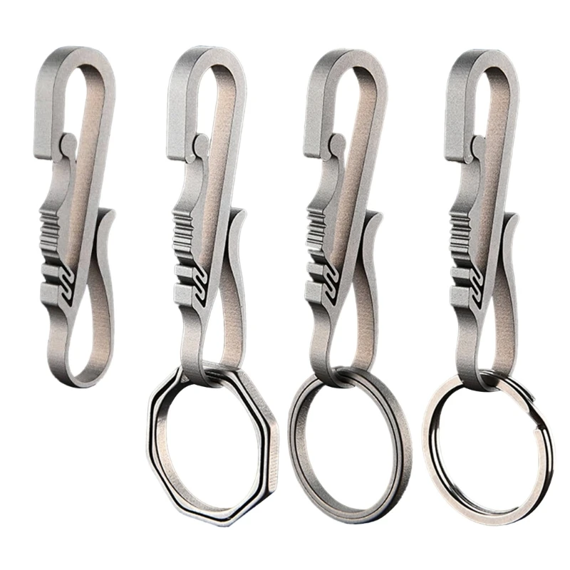 F1FD Alloy Carabiner Keys Clip Keychain Fast Hang Buckle Key Organizers Holder Climbing Hook Outdoor Tool Durable