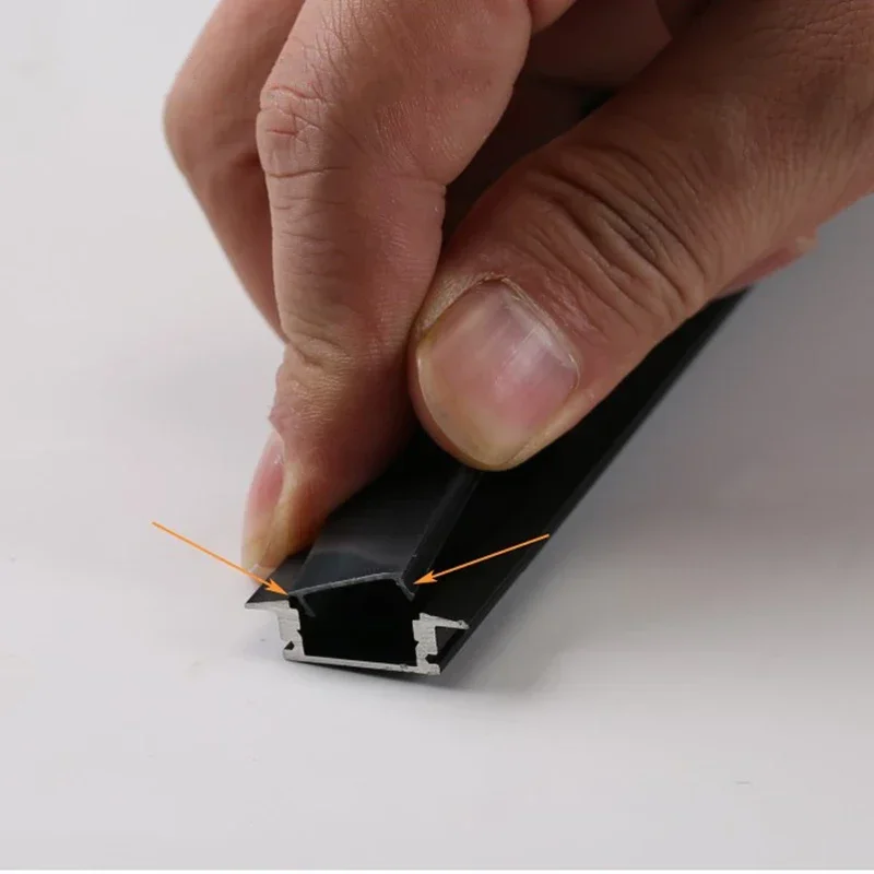 15/30 متر Led الألومنيوم الشخصي غطاء بلاستيكي خزانة خزانة الكتب الخطي ضوء بار مبعثر لوحة Led قطاع قناة الناشر عاكس الضوء