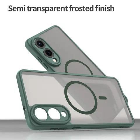Magsafe 마그네틱 럭셔리 갑옷 충격 방지 케이스 삼성 갤럭시 S25 Edge 무선 충전 커버 매트 반투명 PC Coque Magsafe 마그네틱 럭셔리 갑옷 충격 방지 케이스 삼성 갤럭시 S25 Edge 무선 충전 커버 매트 반투명 PC Coque