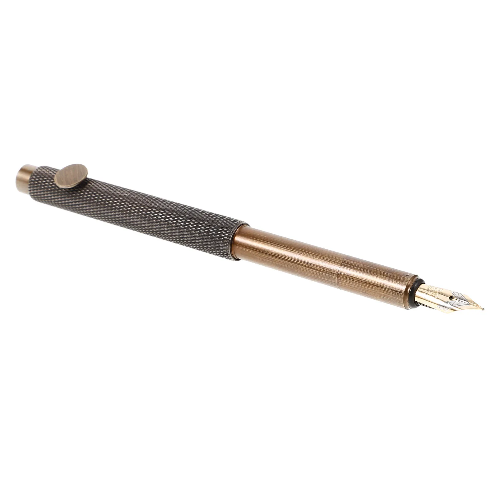 

Retro Fountain Pen Cross Smooth Writing Engraved Calligraphy School Pens Brass Beginner Carbon