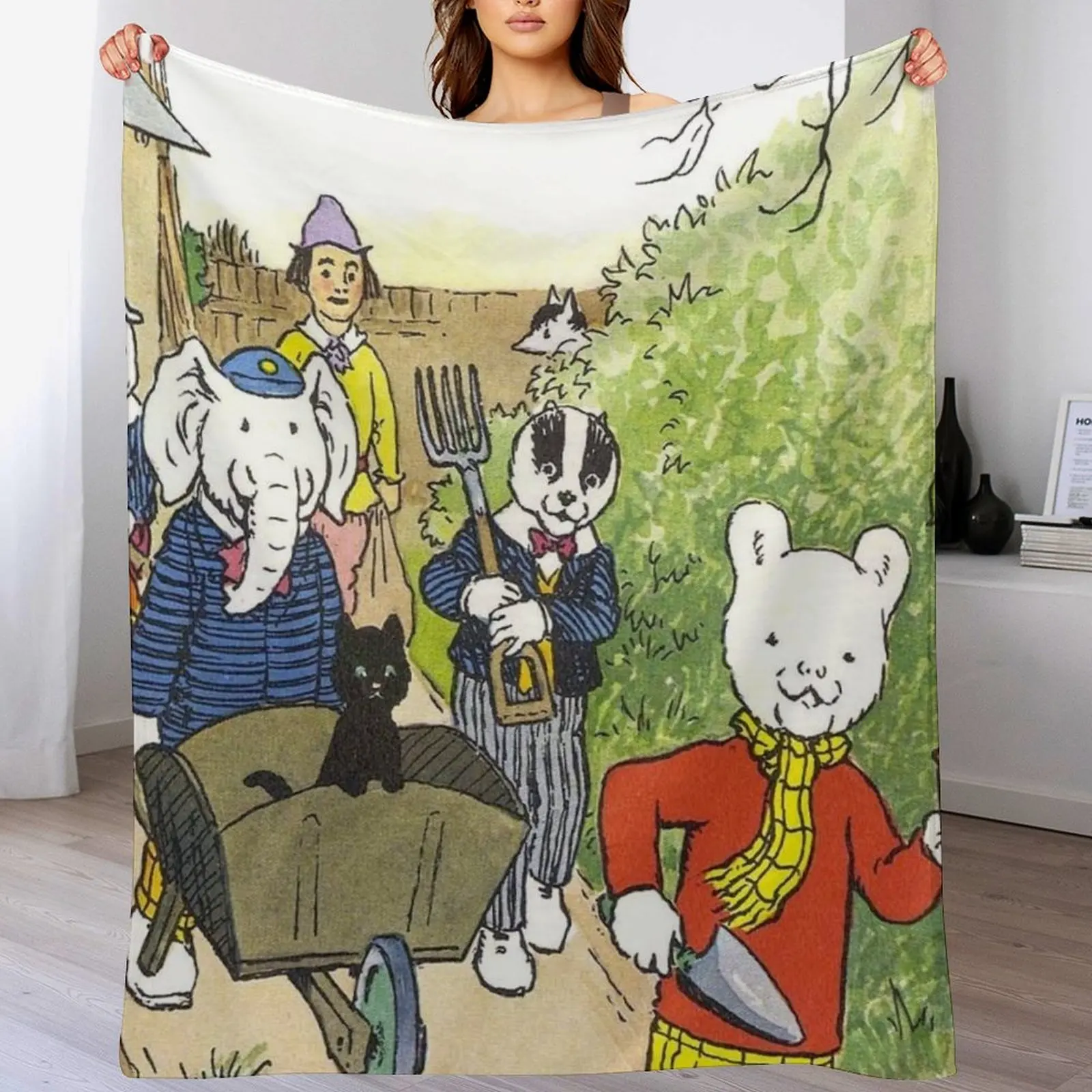 

Rupert Throw Blanket wednesday Camping Soft Plush Plaid Quilt Blankets