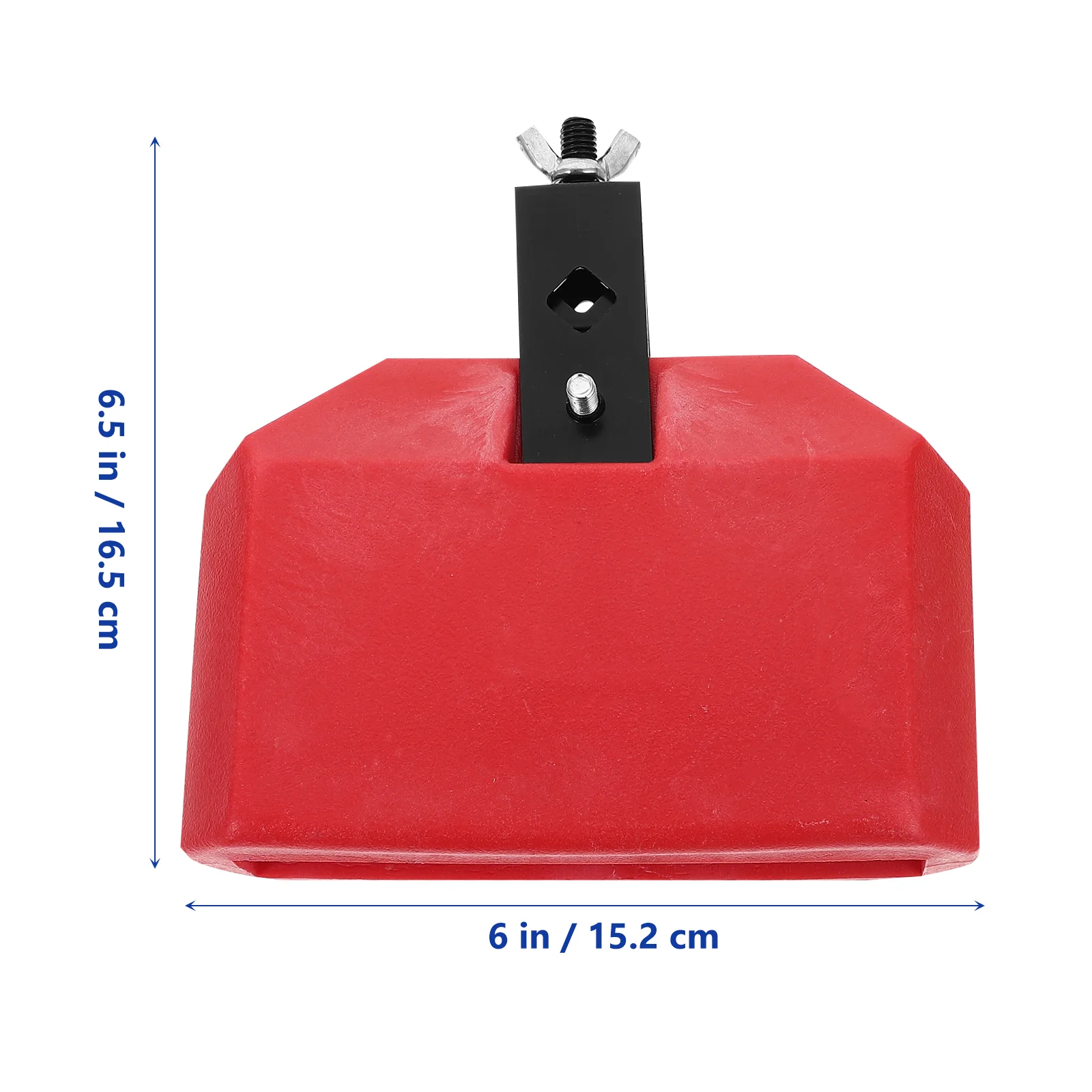 Plastic Latin Percussion Portable Drum Percussion Musical Accessory Cow Bell Durable Drum Accessory (Red)