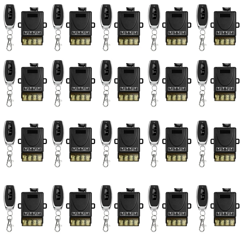 

20X 433Mhz 220V Water Pump Remote Control Switch 1Ch 30A Receiver Module ON/OFF Wireless RF Transmitter For Light LED