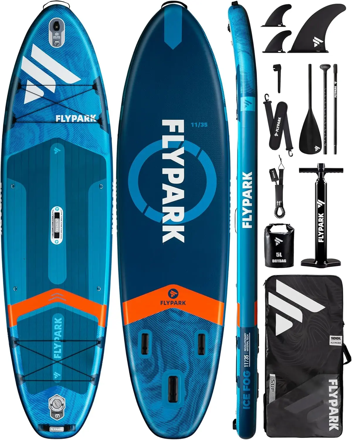 

10'8/11'x35'' Fishing/Family Inflatable Paddle Board, Extra Wide SUP Inflatable, Stable Stand-Up Paddle Board