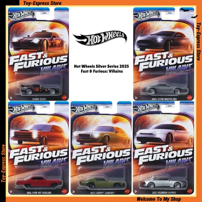 

Hot Wheels Silver Series 2025 Fast & Furious: Villains Hotwheels 1/64 Car Model Honda Aston Martin Ford Collectible Kids Toys