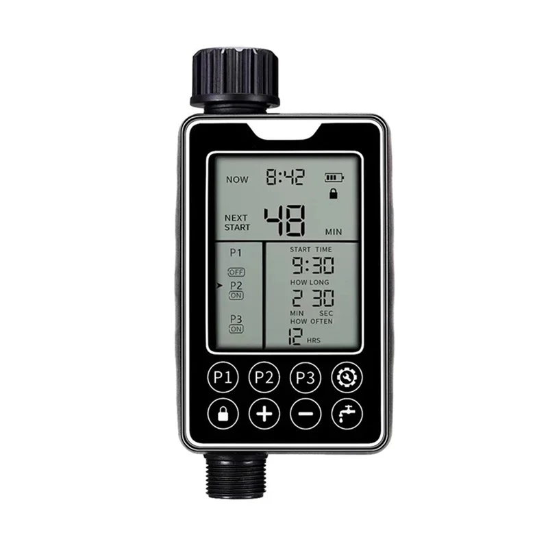 

AB13-Intelligent Touch Screen Watering Device, Automatic Outdoor Timer With Large Waterproof Display