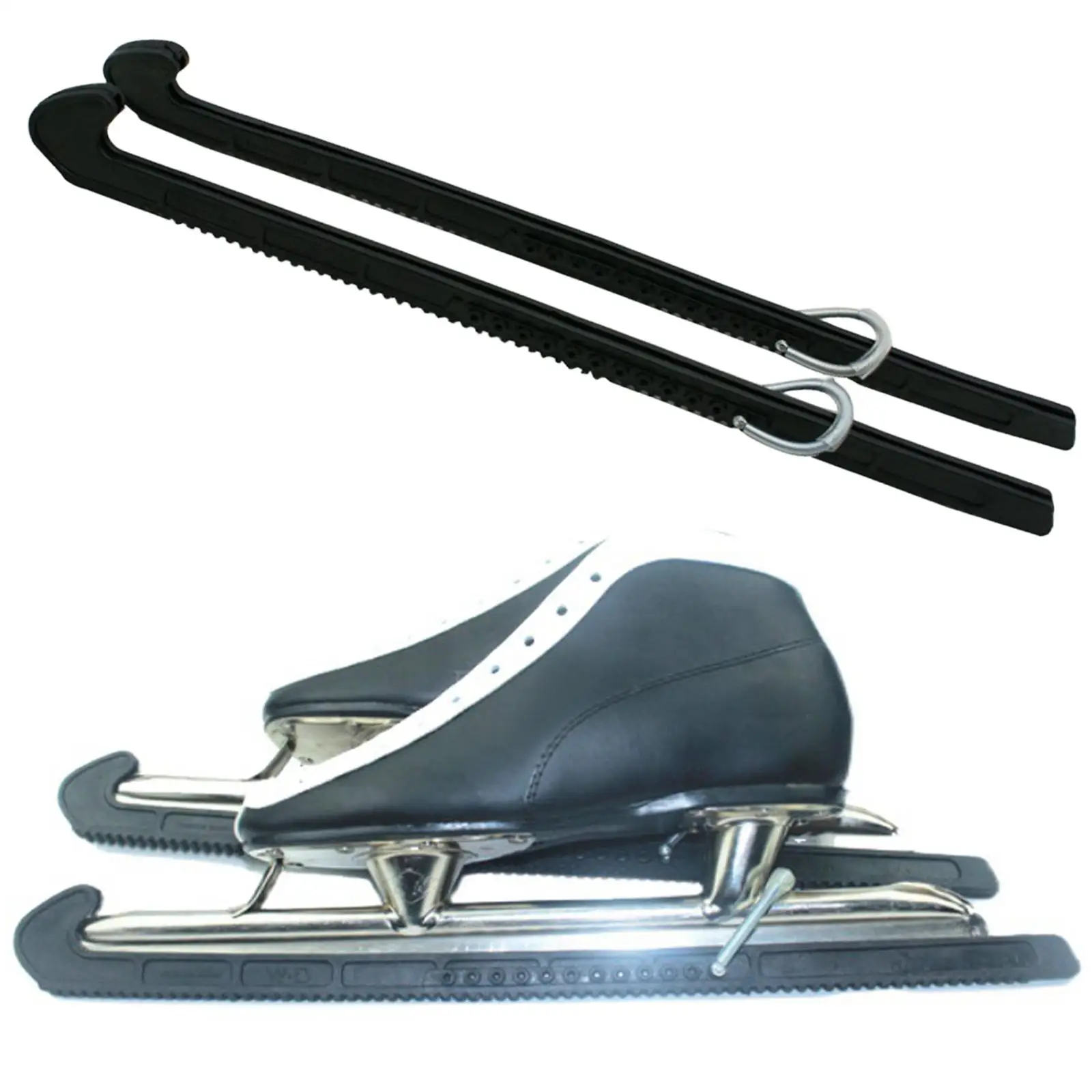 

2Pcs Ice Skate Guards Accessories Sleeve Portable Adjustable High Performance Black for Training Ice Skates Sports