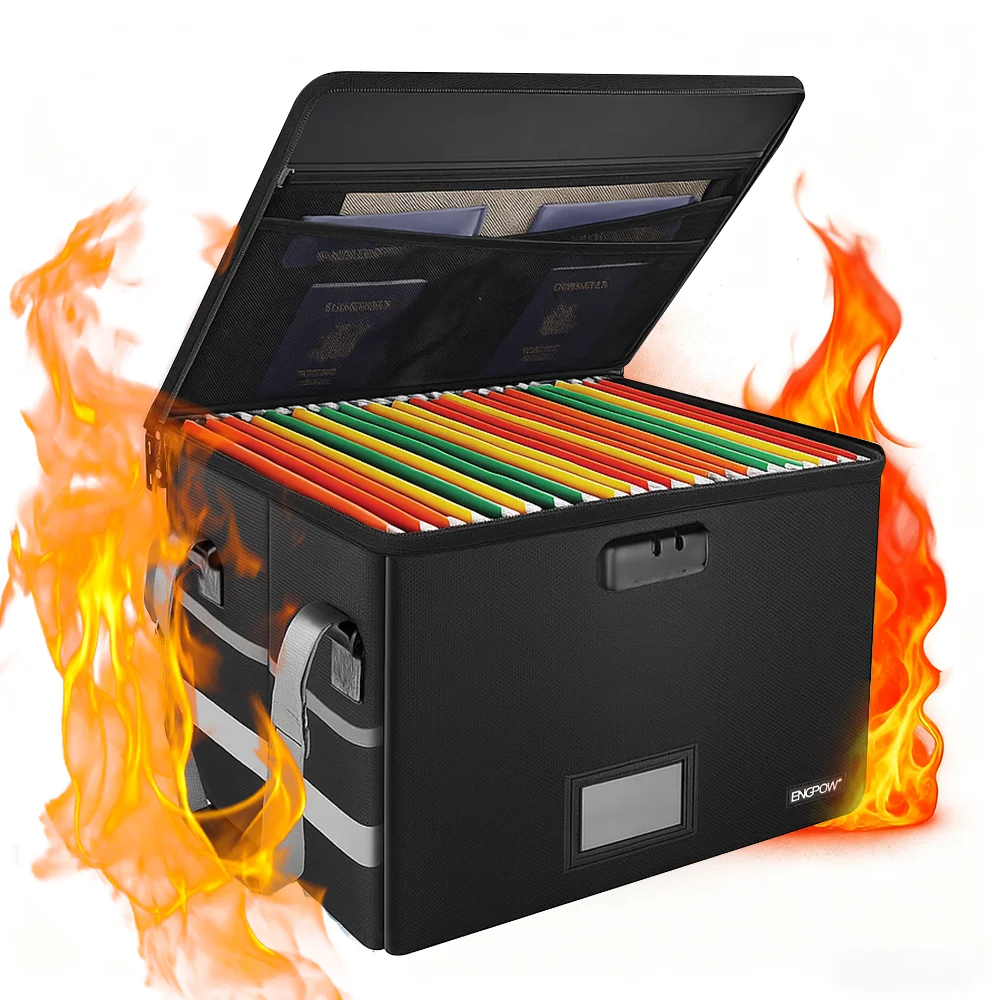 

Огнестойкий ящик для хранения, запираемый жесткий футляр для ноутбуков, портативных жестких дисков, паспортов, деловых документов, форм, записей и