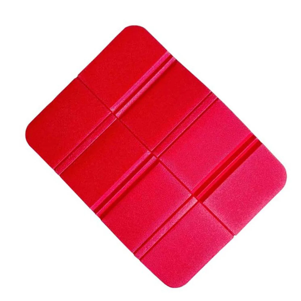 

Foam Mat Waterproof Seat Cushions Sitting for Camping Red Folding Pad Seats Travel